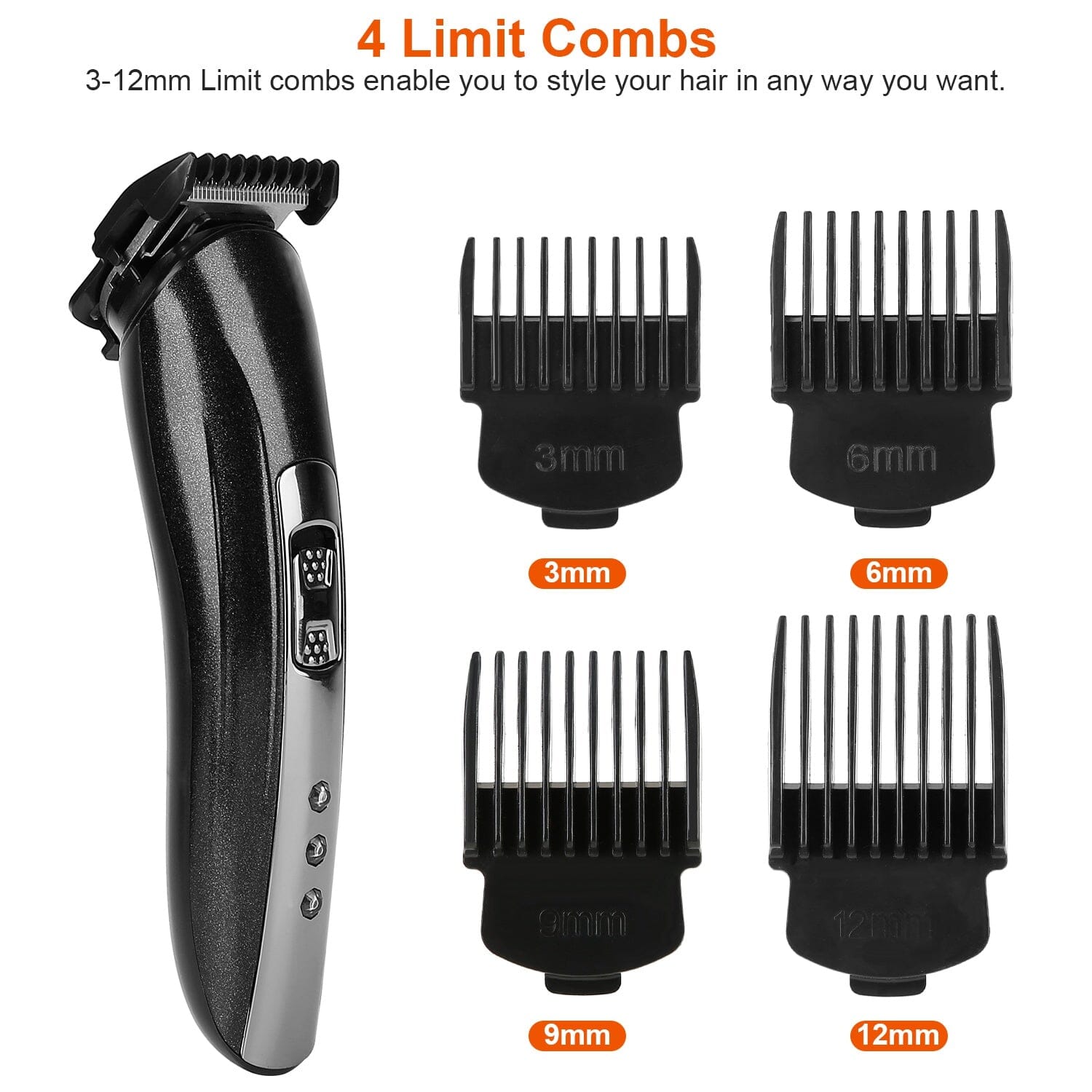 3-in-1 Rechargeable Hair Clipper Cordless Hair Trimmer Shaver Clearance Best Seller