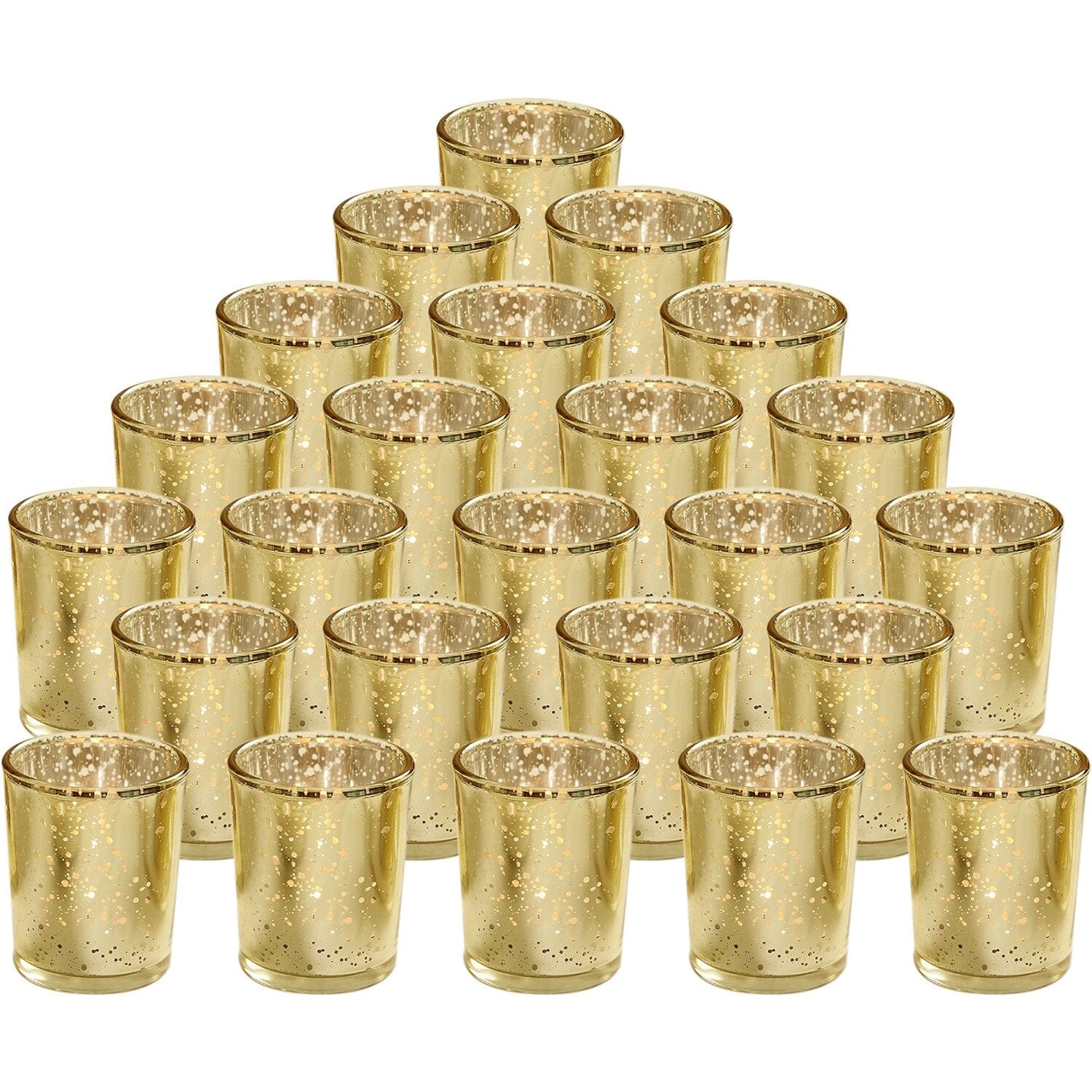 24-Pieces Gold Votive Tealights Candle Holder Mercury Glass Sale Huge Surprise