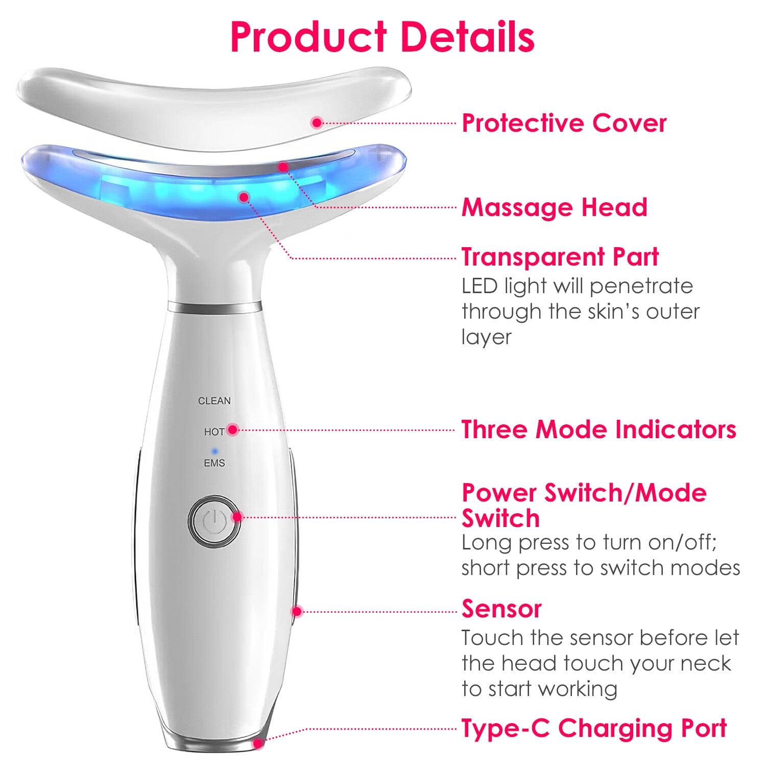 Anti Wrinkles Face Neck Massager Double Chin Reducer Best Place Sale Online