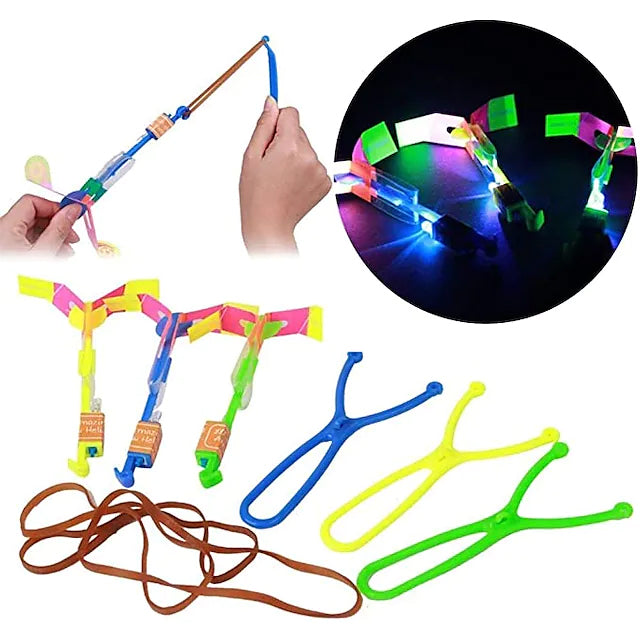 10-Piece: Amazing Led Light Arrow Rocket Helicopter Flying Toy Popular Cheap Online