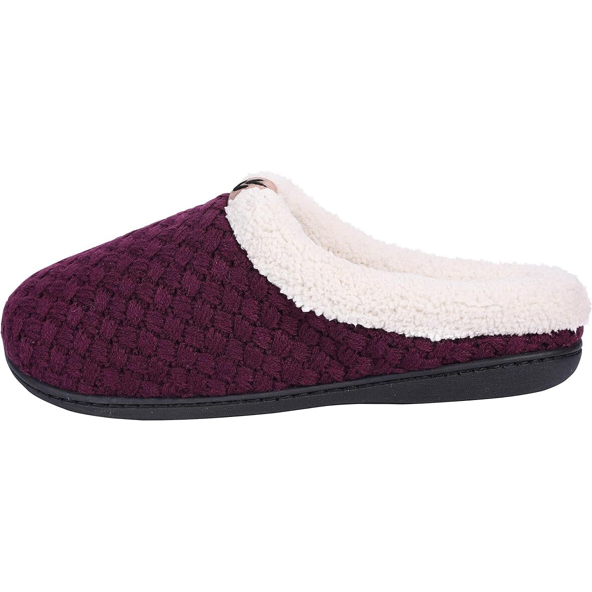 Roxoni Women's Slippers Cozy Fleece Warm Clog Knit Winter Ladies House Shoe Non-Slip Free Shipping New Styles