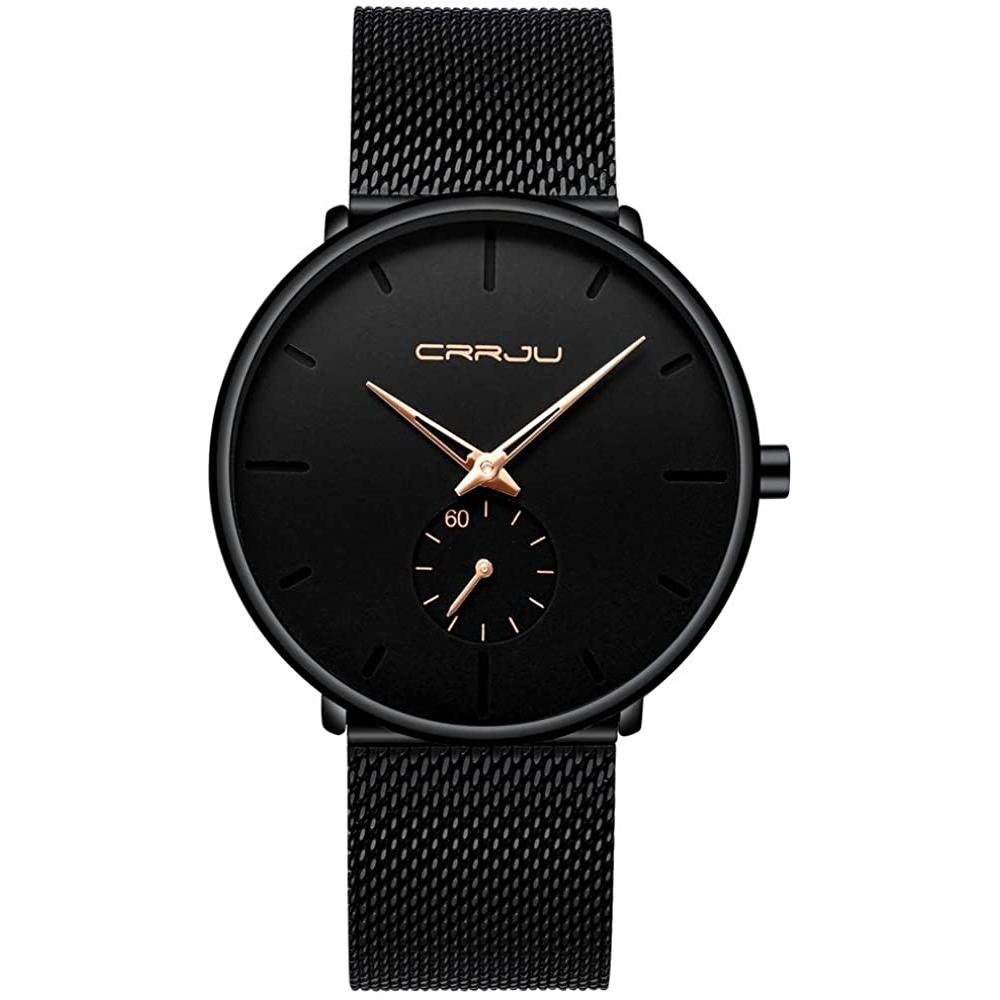 Men's Ultra-Thin Minimalist Waterproof Fashion Wrist Watch Cheap Sale Manchester