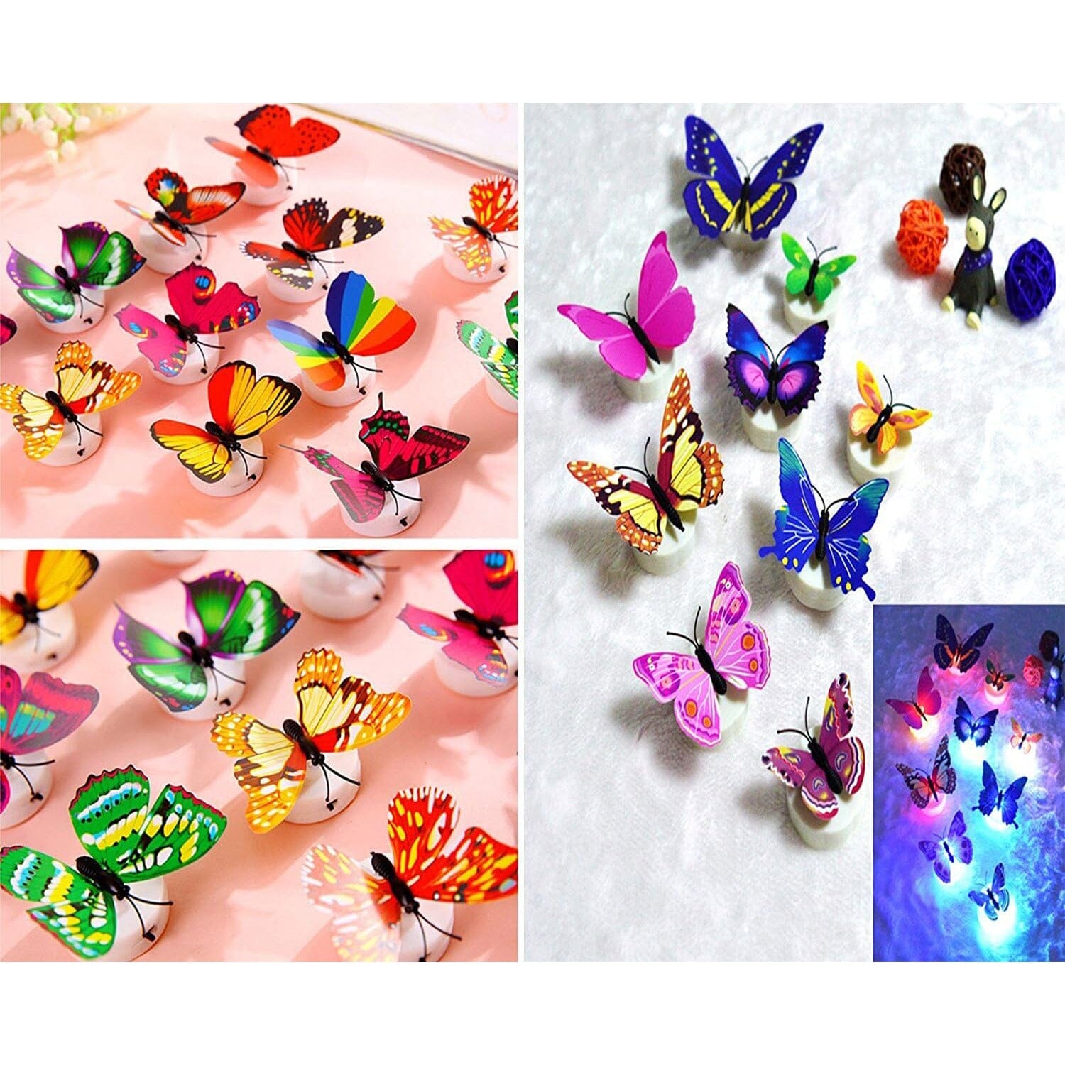 12-Pack: LED Butterfly Decoration Night Light Clearance Best Place