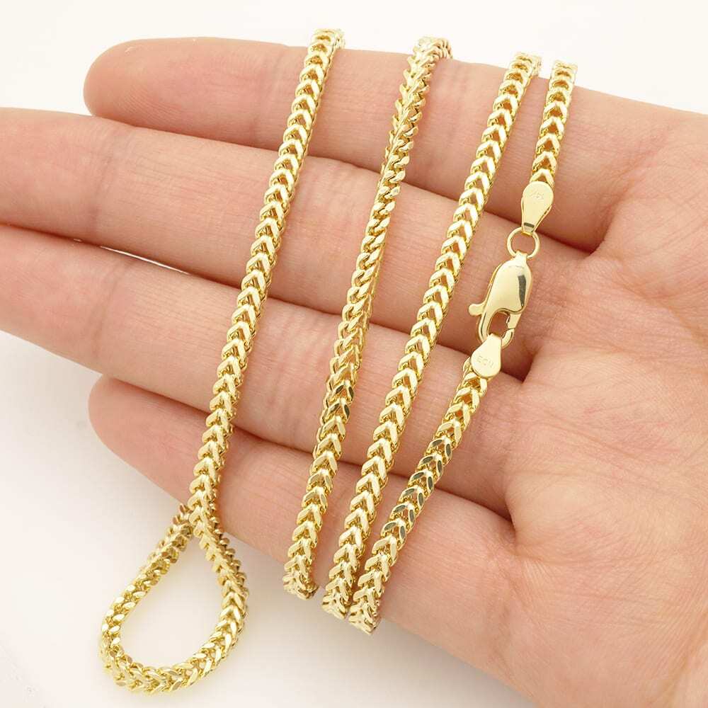 14K Yellow Gold 2mm Franco Chain Necklace Visit Online