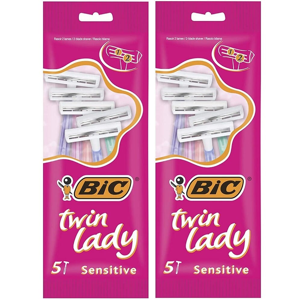 2-Pack: BIC Twin Lady Twin Blade Razor Free Shipping Finishline