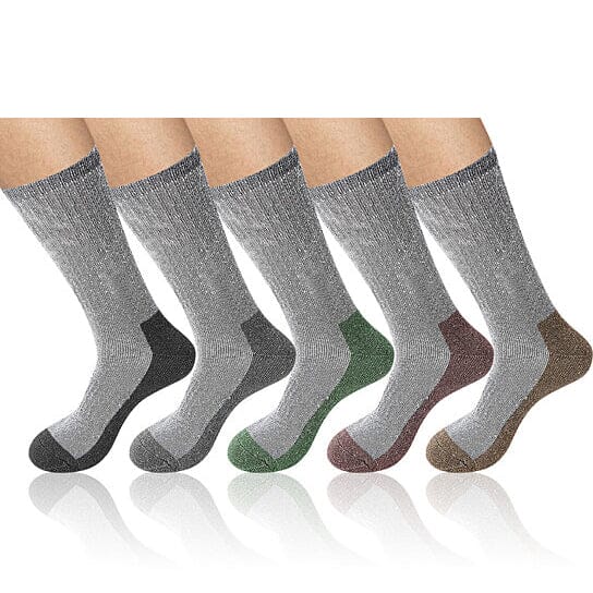 5-Pairs: Men's Warm Thick Merino Lamb Wool Socks for Winter Cold Weathers Buy Cheap With Mastercard