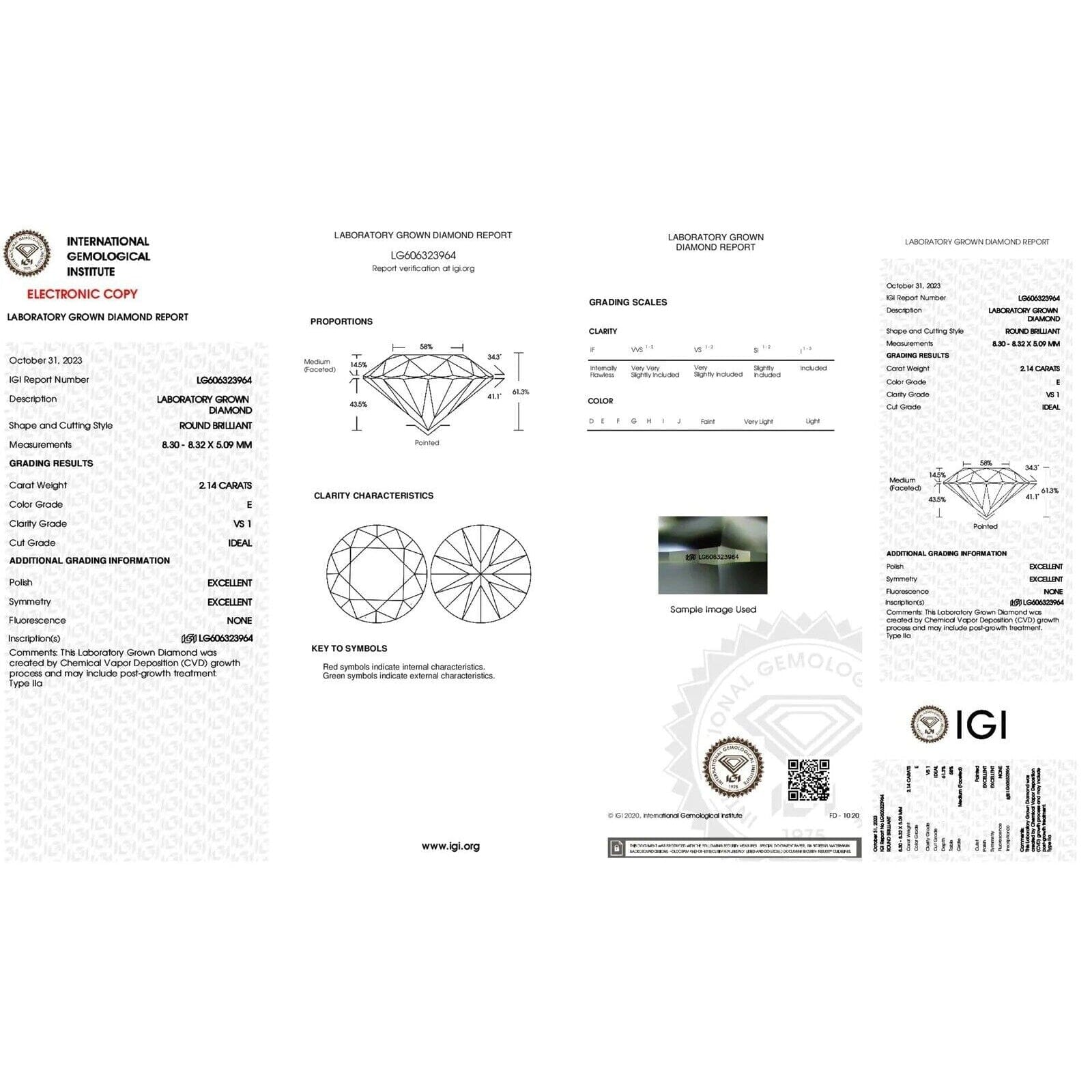 IGI Diamond Engagement Earrings VS1 D Round 4.34 Carat Lab Created Eye Clean Cheapest For Sale