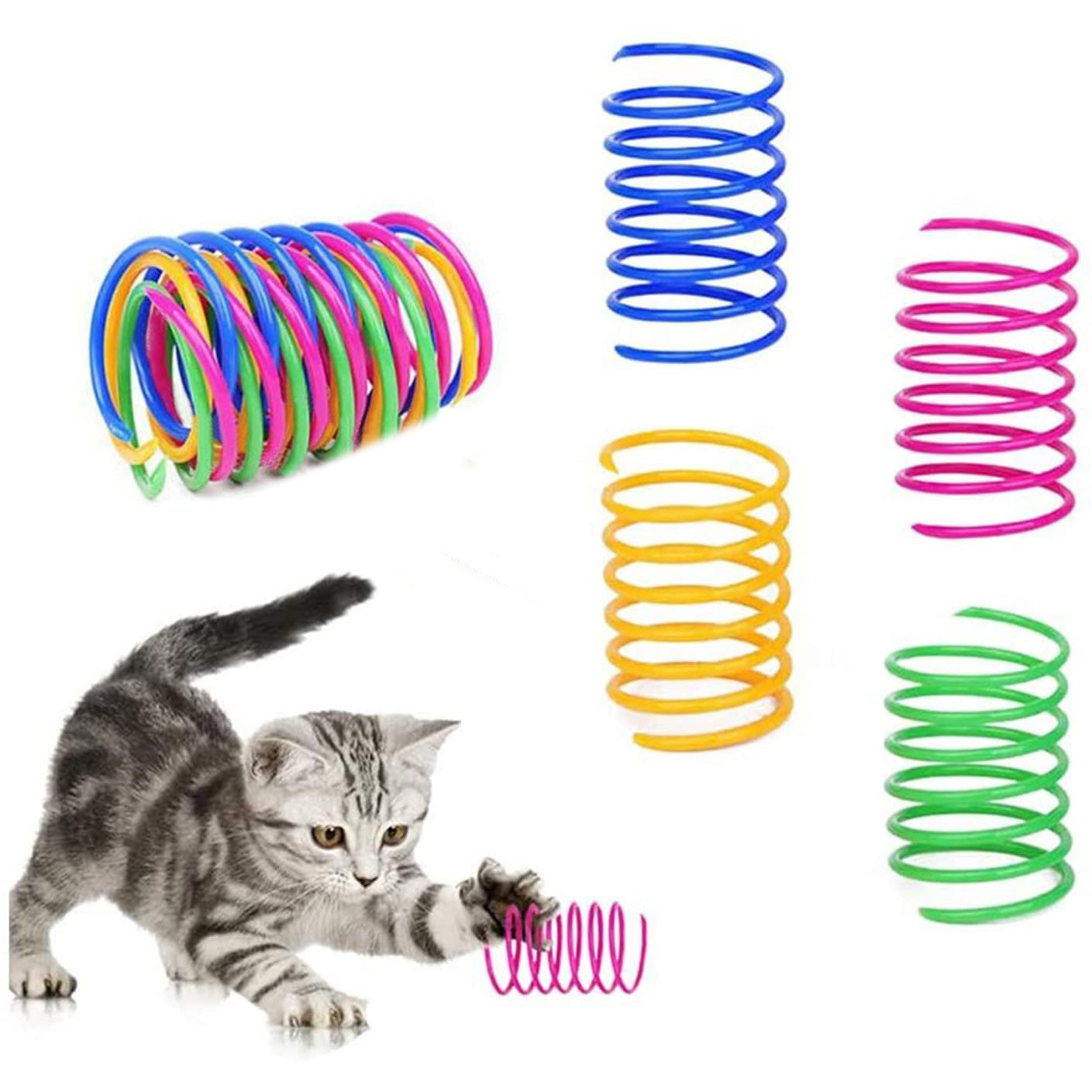 12-Piece: Cat Coil Spring Toy Popular Sale Online