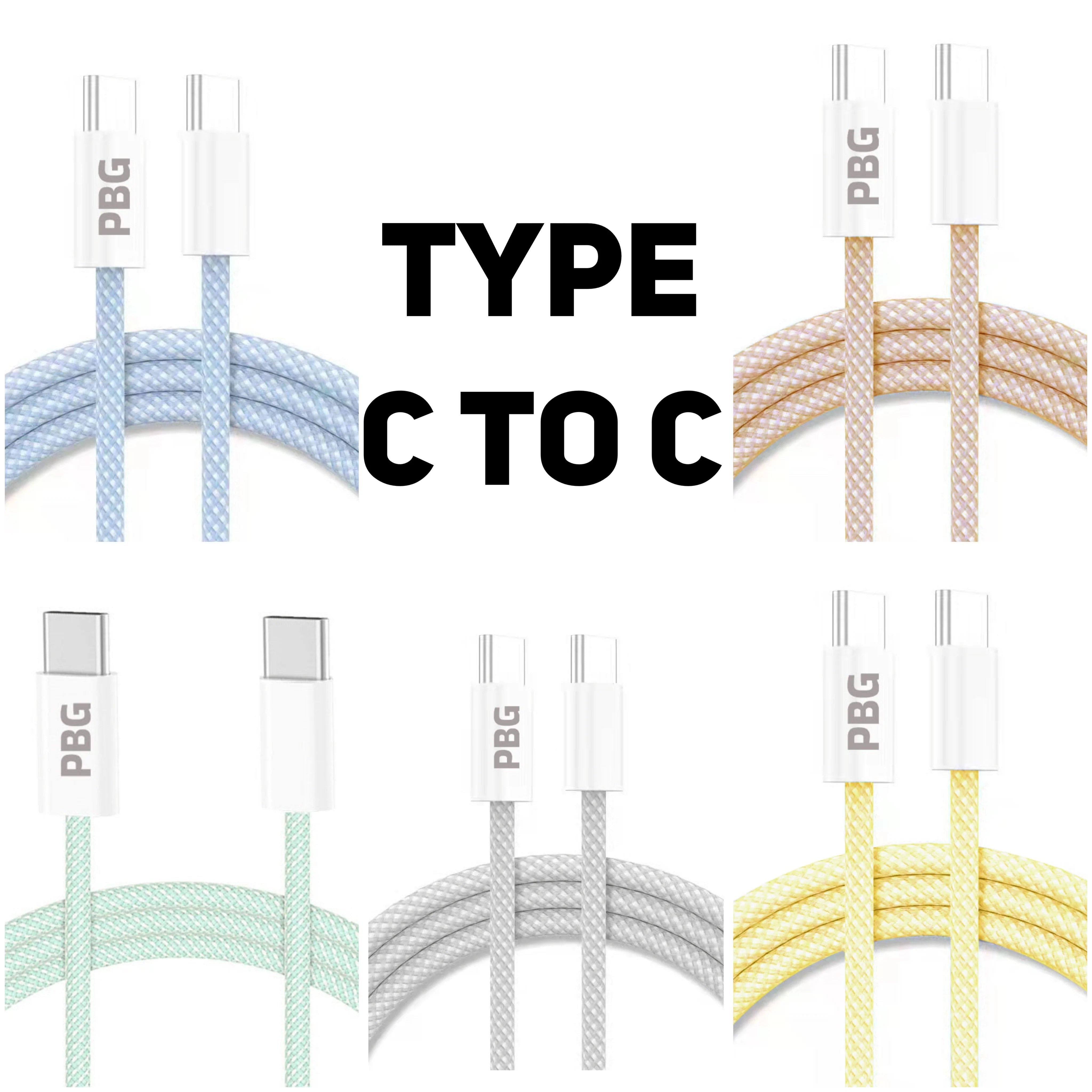 PBG Macaron USB-C TO C Cable's 3 (PD Type C to 8 Pin) Cheap Supply