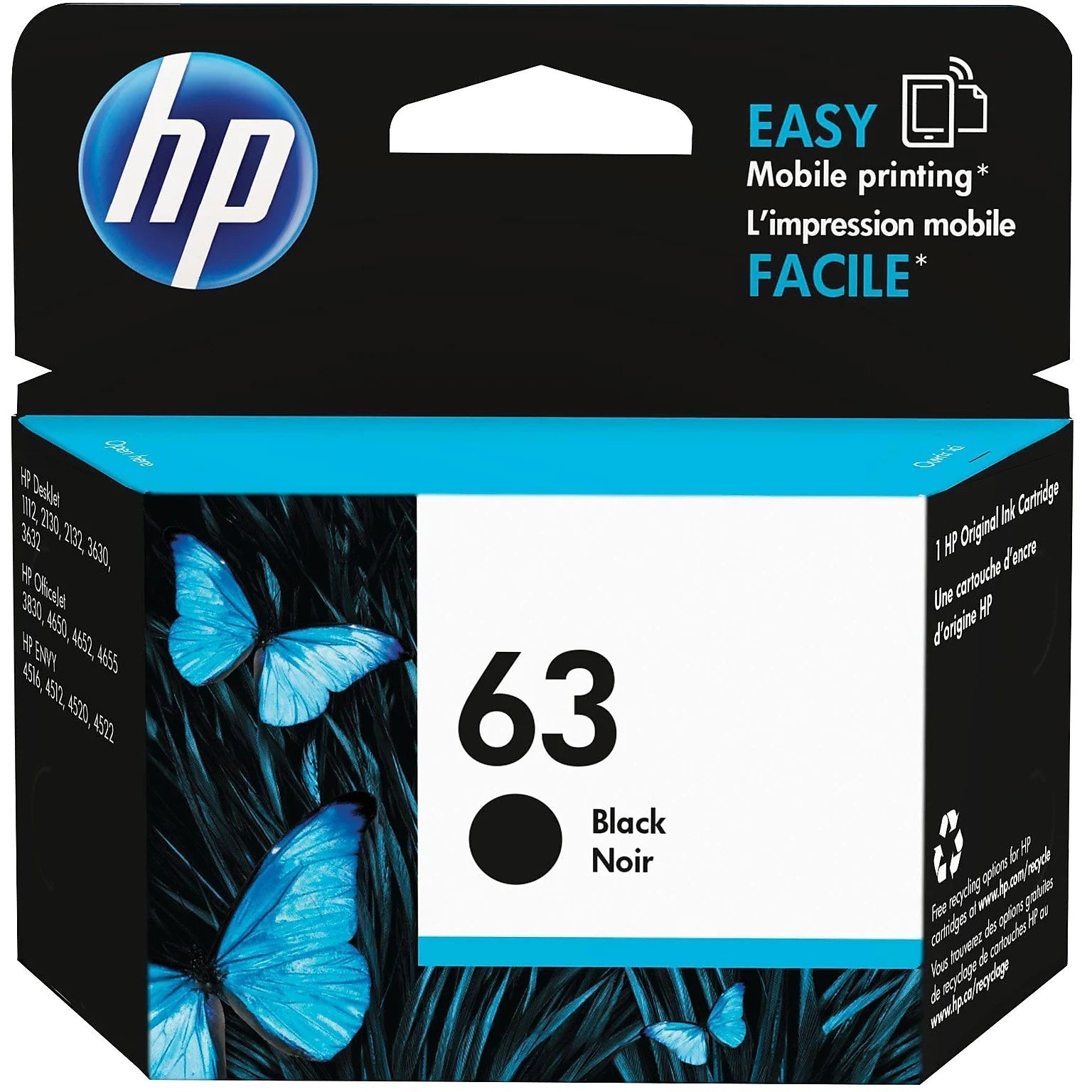 HP 63 Original Ink Cartridge F6U61AN F6U62AN Geniue Stockist Online