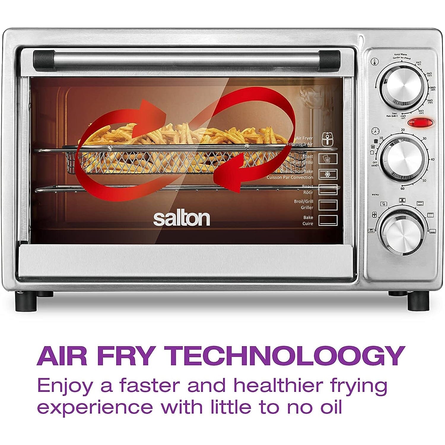 Salton Stainless Steel Air Fryer Toaster Oven Where To Buy Low Pice