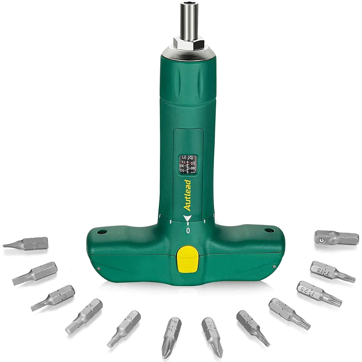 12-Pieces: AUTLEAD Torque Screwdriver, T-shape Torque Wrench Discount Sale Online