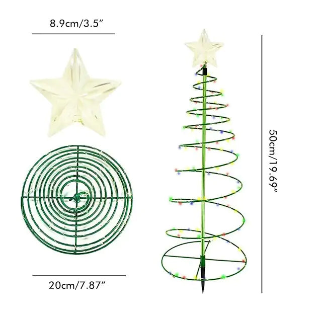 LED Christmas Tree Outdoor Solar Ground Plug Lights Buy Cheap Choice