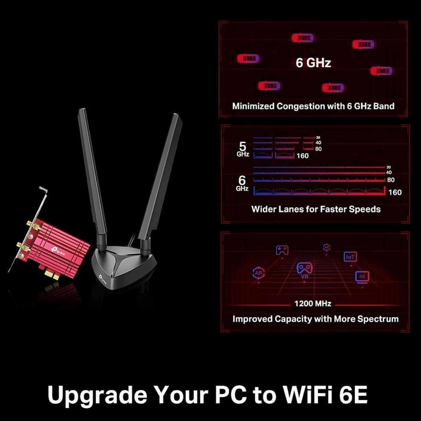 TP-Link WiFi 6E AX5400 PCIe WiFi Card (Archer TXE75E), Tri Band Wireless Adapter with Bluetooth 5.3, WPA3, MU-MIMO, OFDMA, Heat Sink, Low-Profile Bracket, Supports Windows 11, 10 (64bit) Huge Surprise Cheap Online