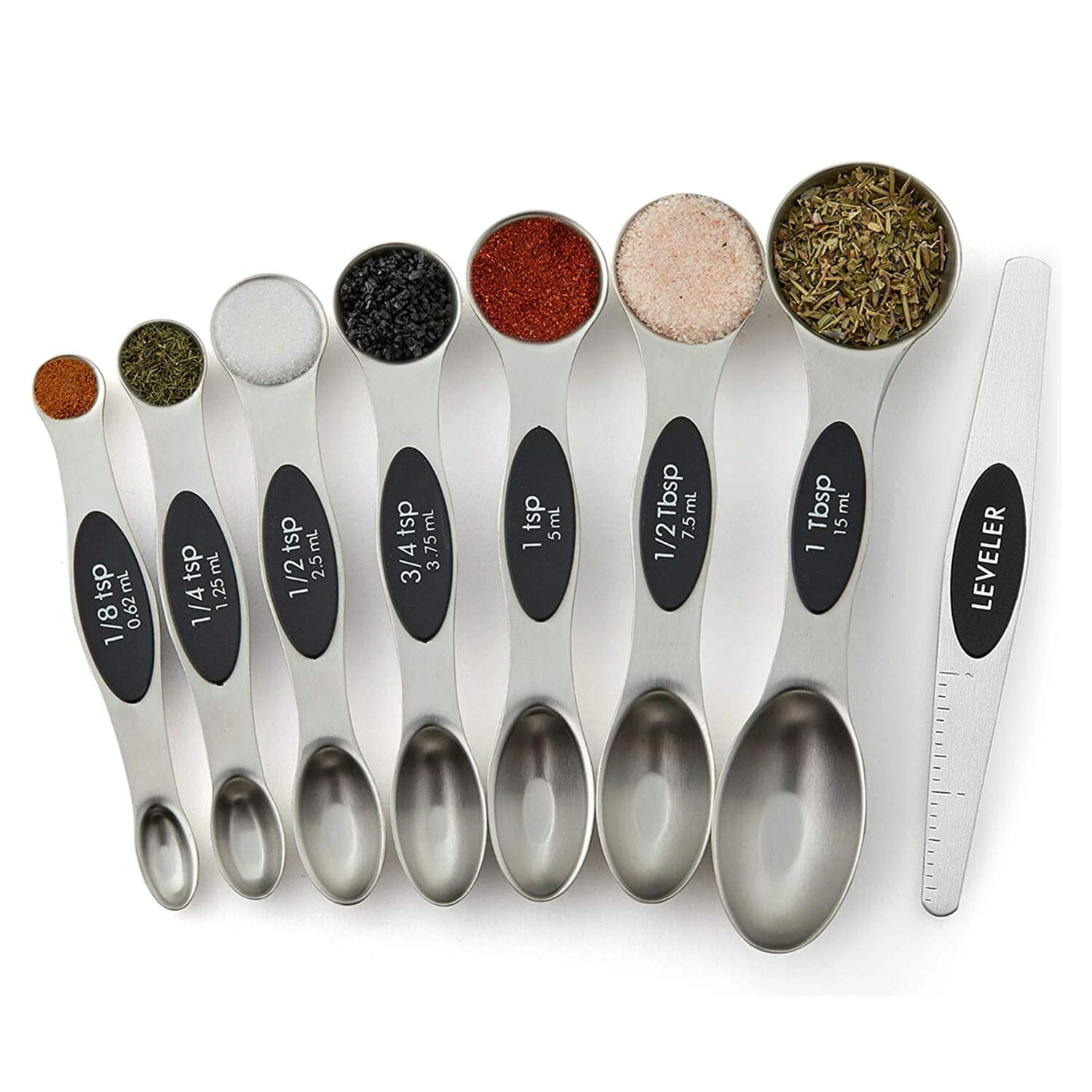 7-Piece: Double Sided Stackable Magnetic Measuring Spoons Set with Leveler Get Authentic Cheap Online