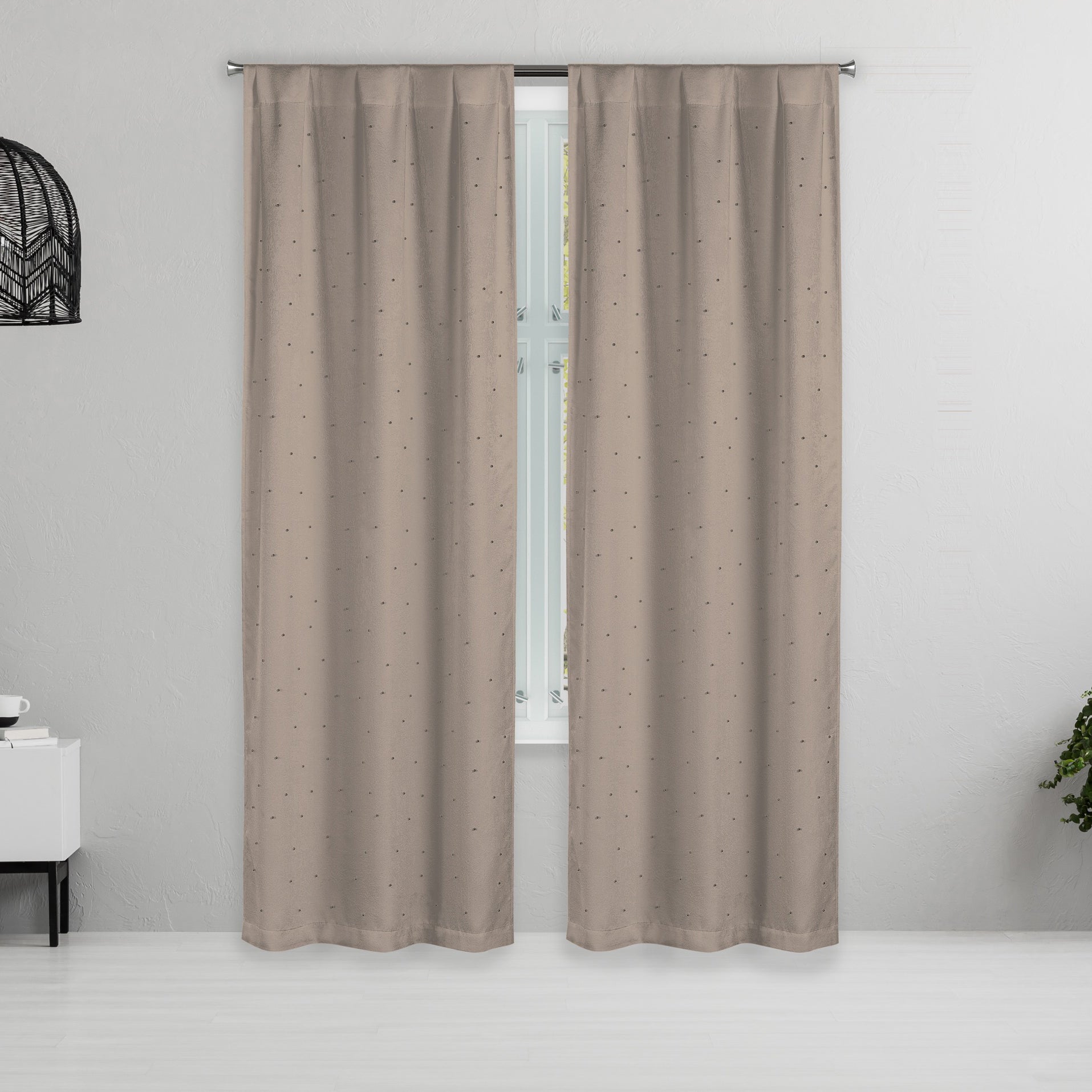 Set of 2: Pearl Detailing Design Blackout Window Curtain Pair Panel Buy Cheap Countdown Package