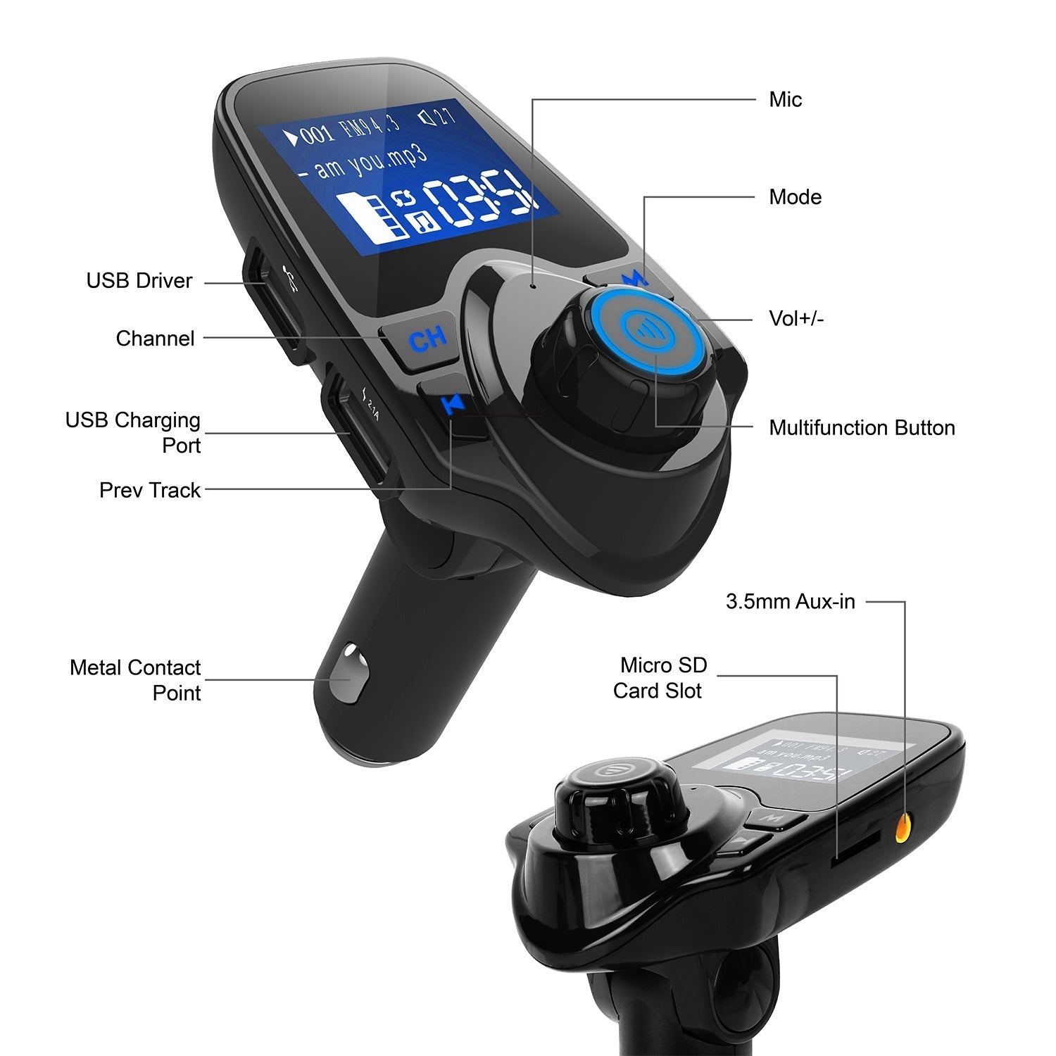 iMounTek Car Wireless FM Transmitter Best Wholesale Cheap Pice