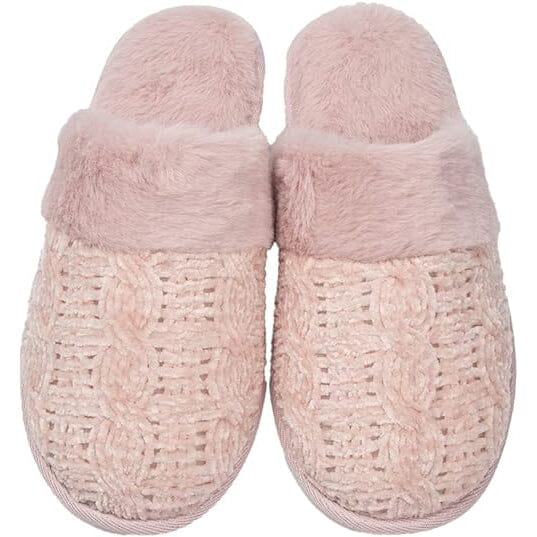 Roxoni Fur Trim Knit Sweater Slippers for Women Quality Free Shipping Outlet