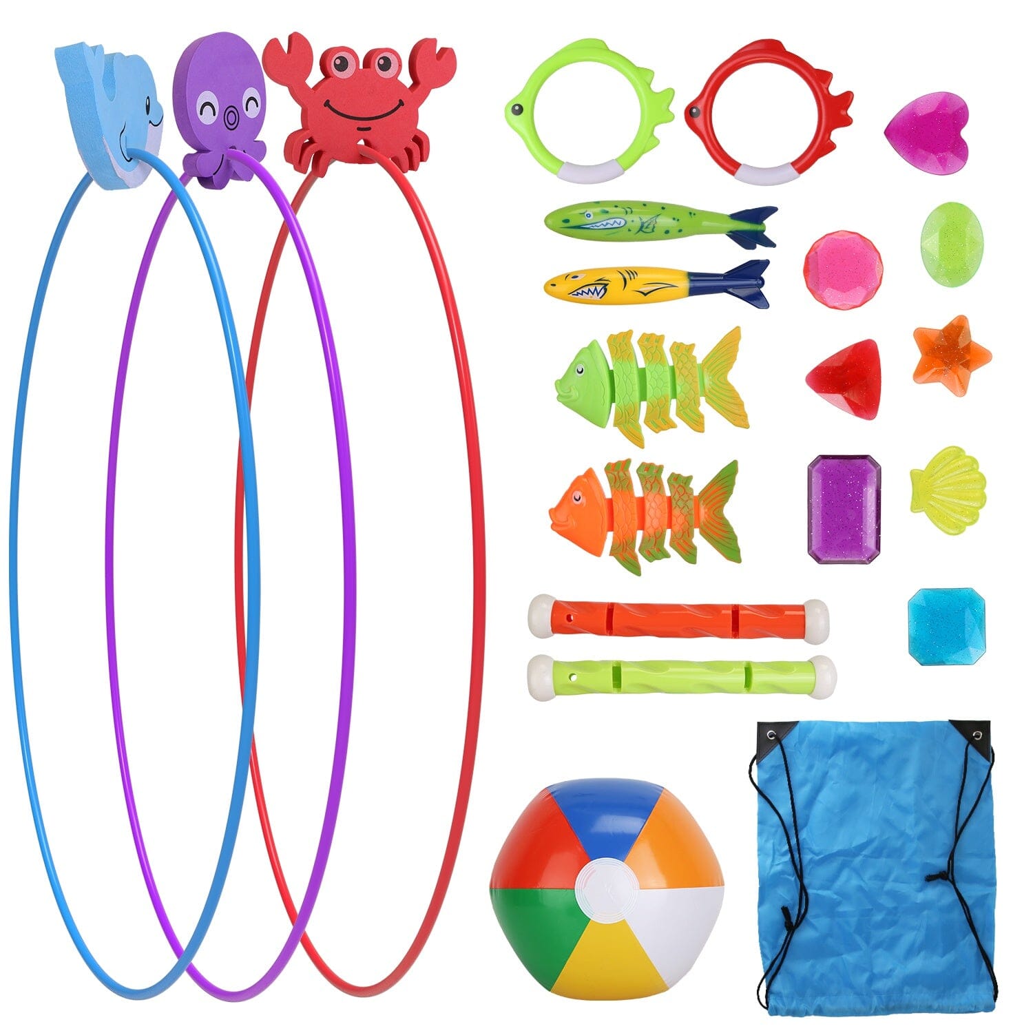 24-Pieces: Diving Toys Swimming Pool for Aged 3+ Years Old With Credit Card Online