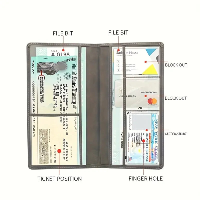 Car Long Multifunctional Driving License Holder Bag Clearance Very Cheap