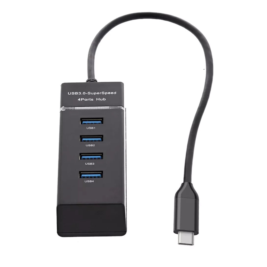 Ematic EUSB340 USB 3.1 Type-C to 4 Port USB Hub (Black) Discount Authentic Online