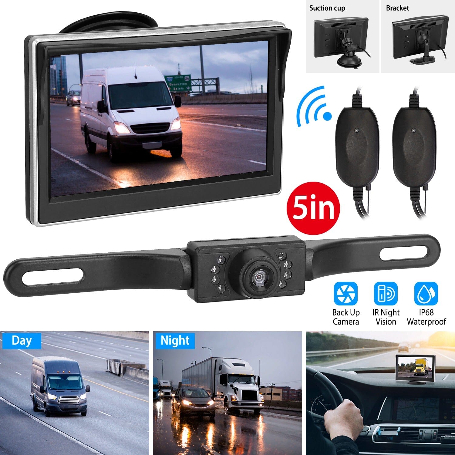 5 Screen Backup Camera Monitor Kit Clearance Footlocker Pictures