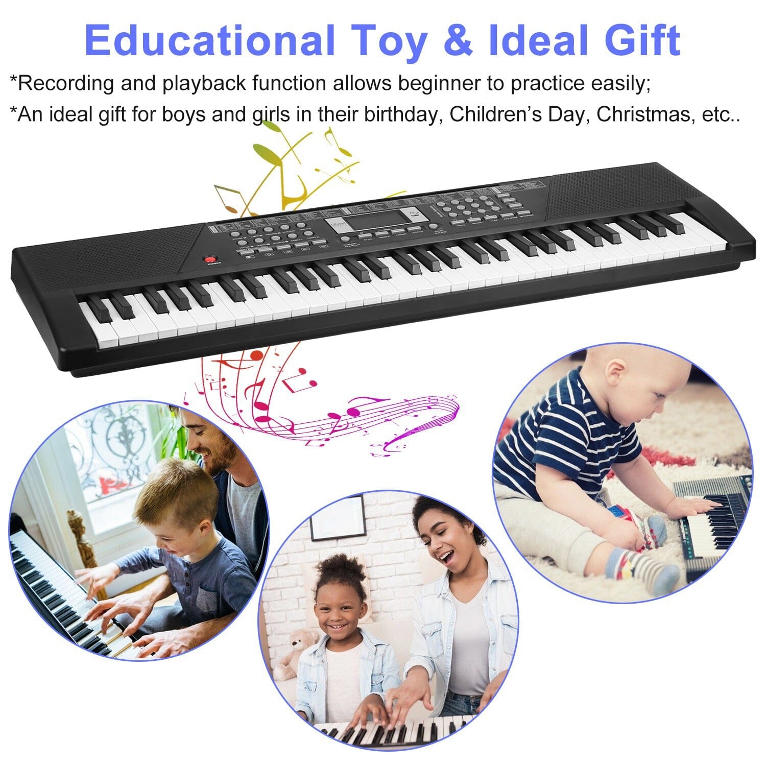 61 Keys Digital Music Keyboard Electronic Piano Cheap Sale Visit New