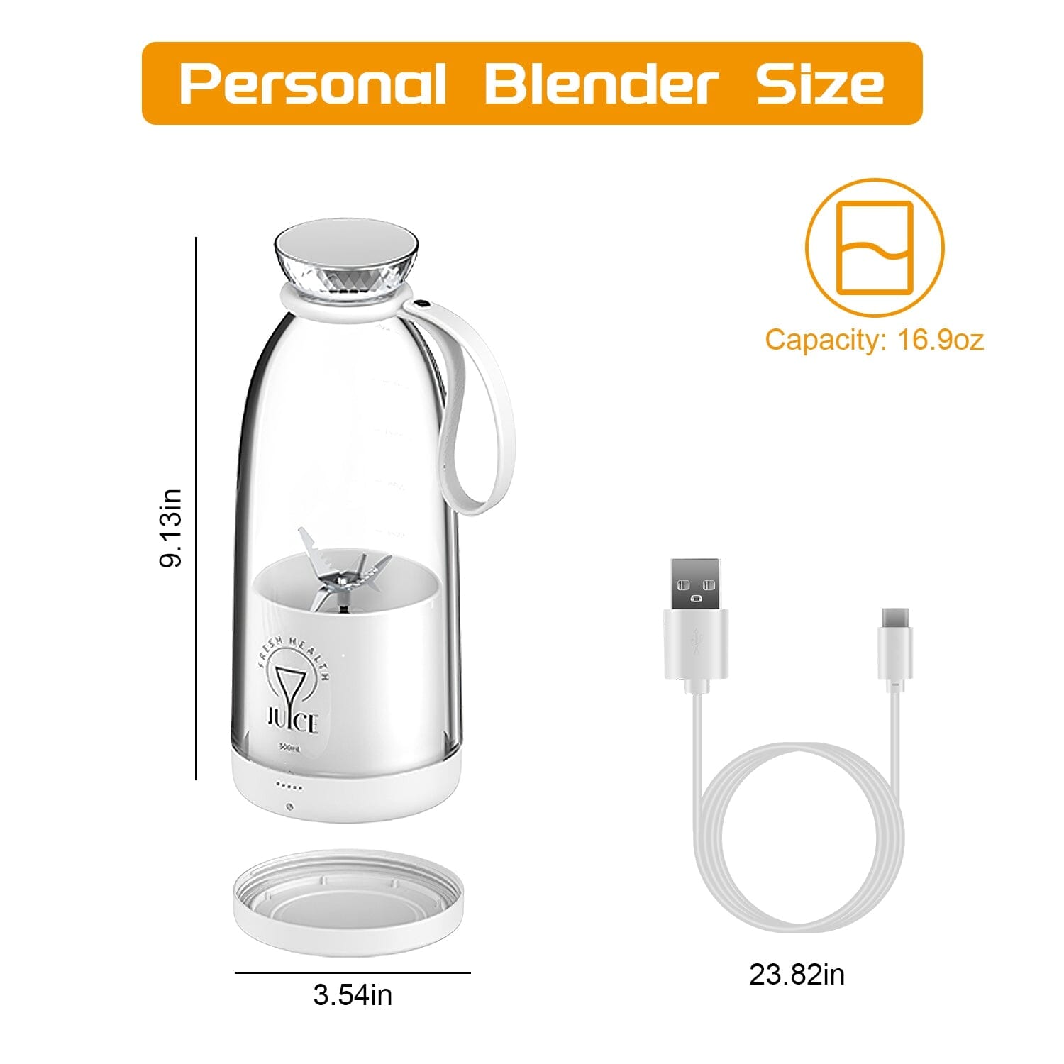 2-in-1 Portable Fruit Blender Rechargeable Cheap Lowest Pice