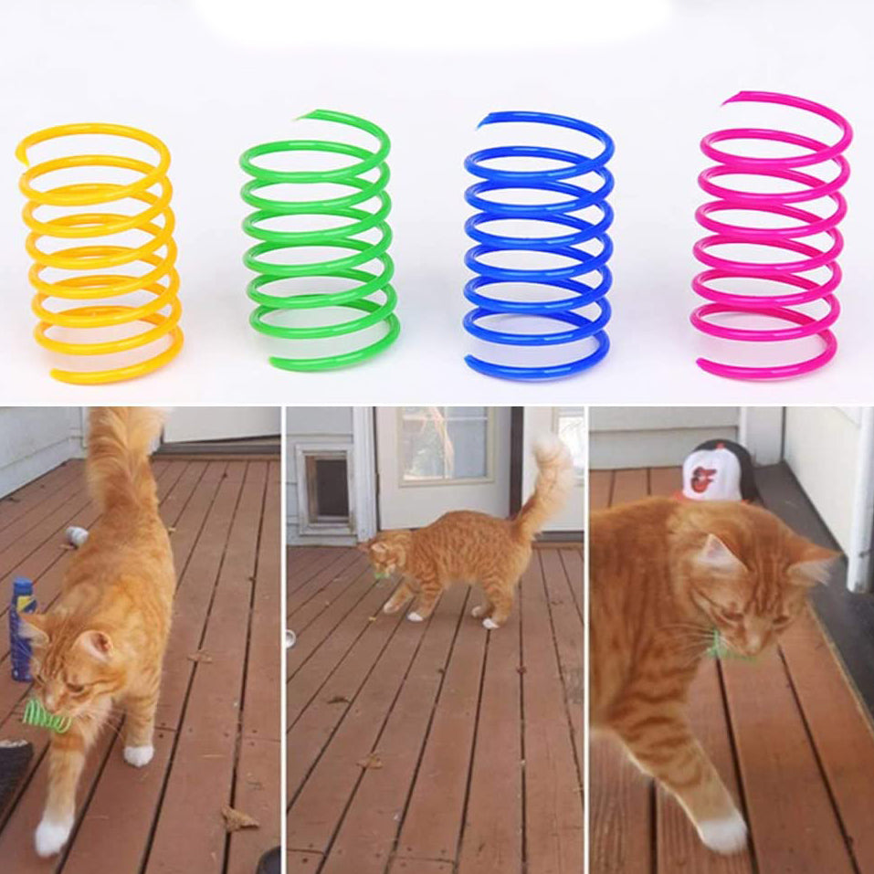 12-Piece: Cat Coil Spring Toy Popular Sale Online