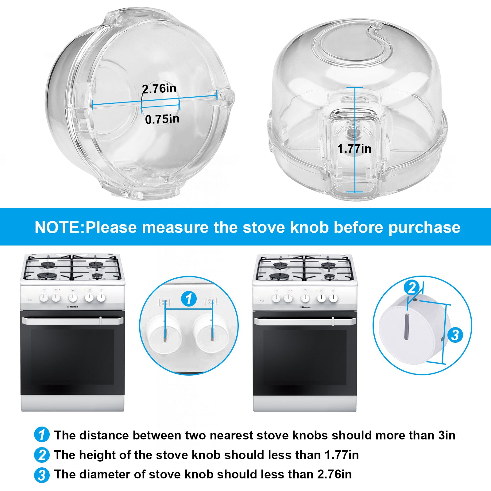 5-Pack: Kitchen Gas Electric Stove Knob Safety Covers Buy Cheap Affordable