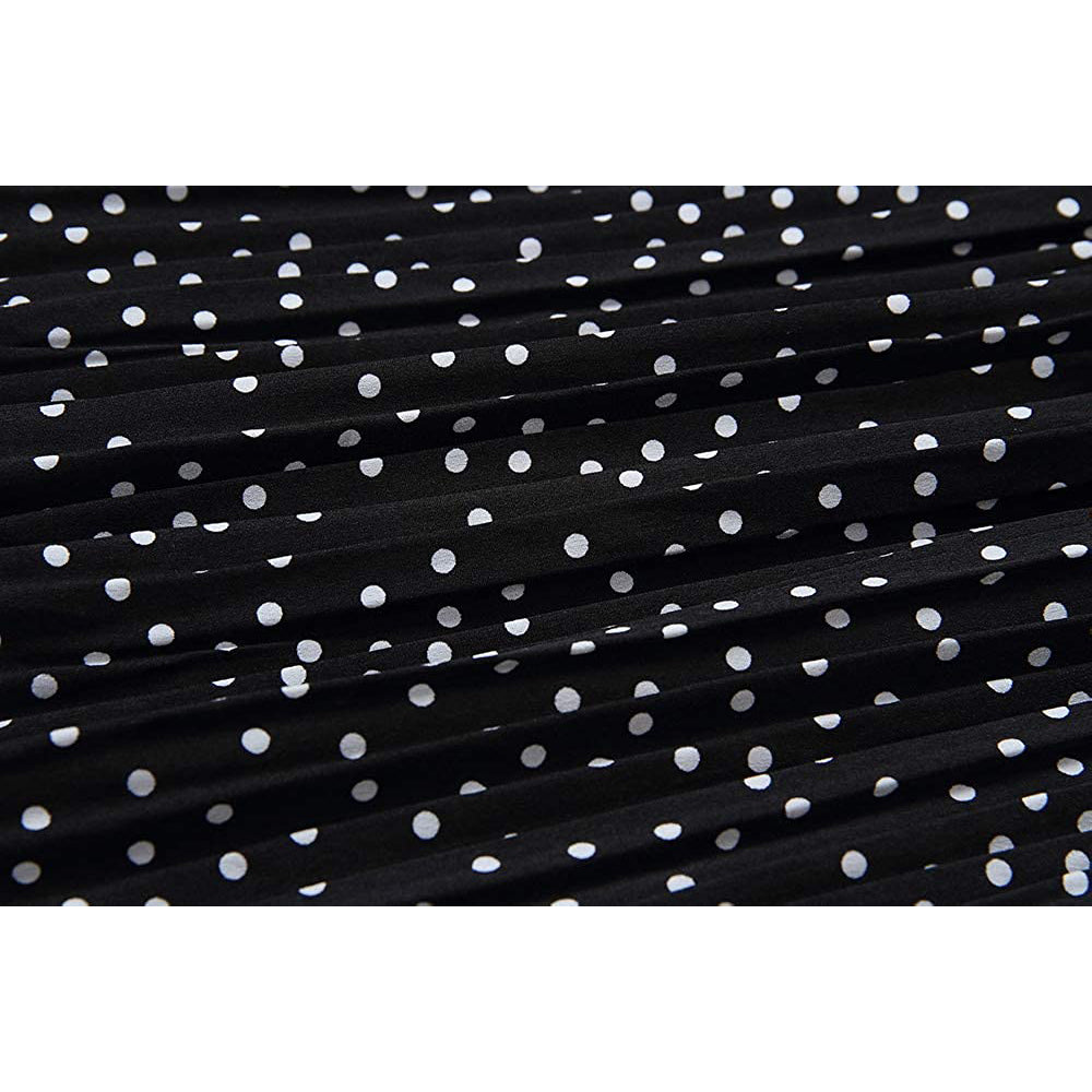 Womens High Waist Polka Dot Pleated Skirt Outlet Buy