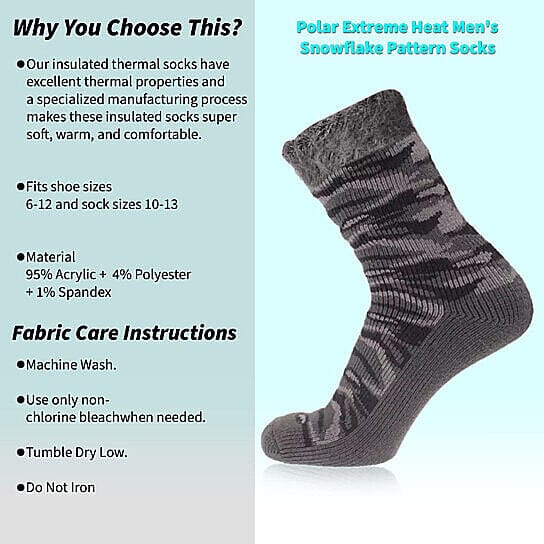 3-Pairs: Men's Insulated Thermal Soft Winter Warm Crew Socks Browse Cheap Online