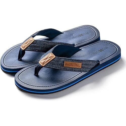 Roxoni Mens Thong Flip Flops Beach/Pool Outdoor Sandals Outlet New Arrival