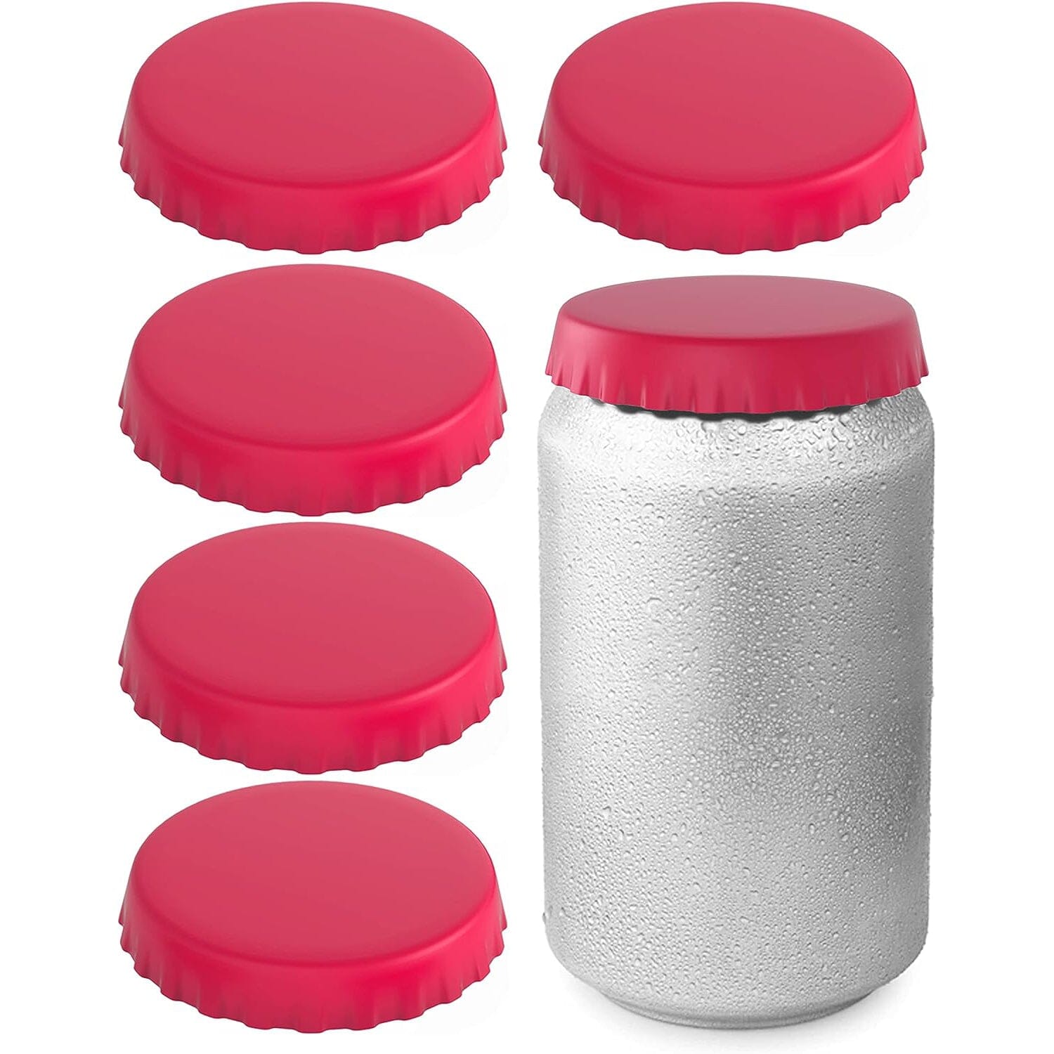 6-Pack: Silicone Can Lids Fits Standard Soda Cans Outlet Popular