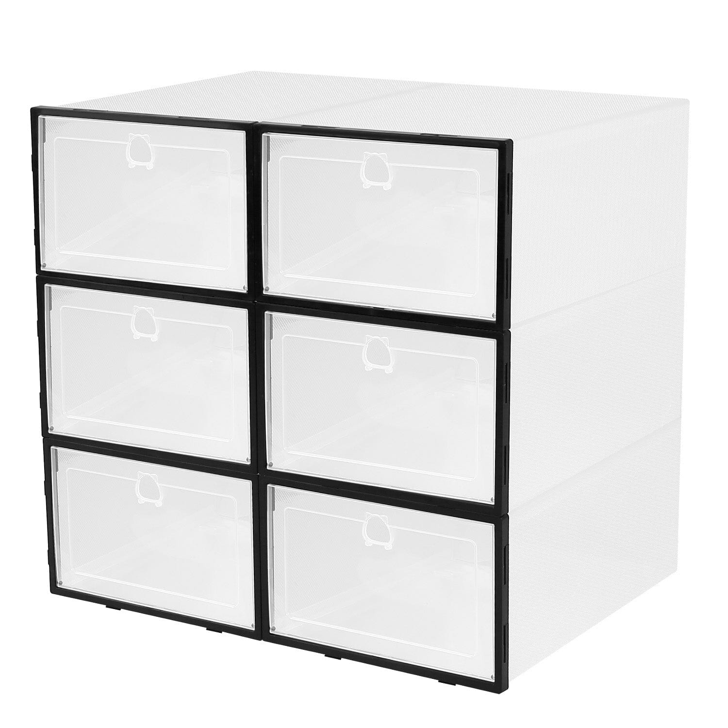 Stackable Shoe Storage Bin Transparent Dustproof Cheap Pice