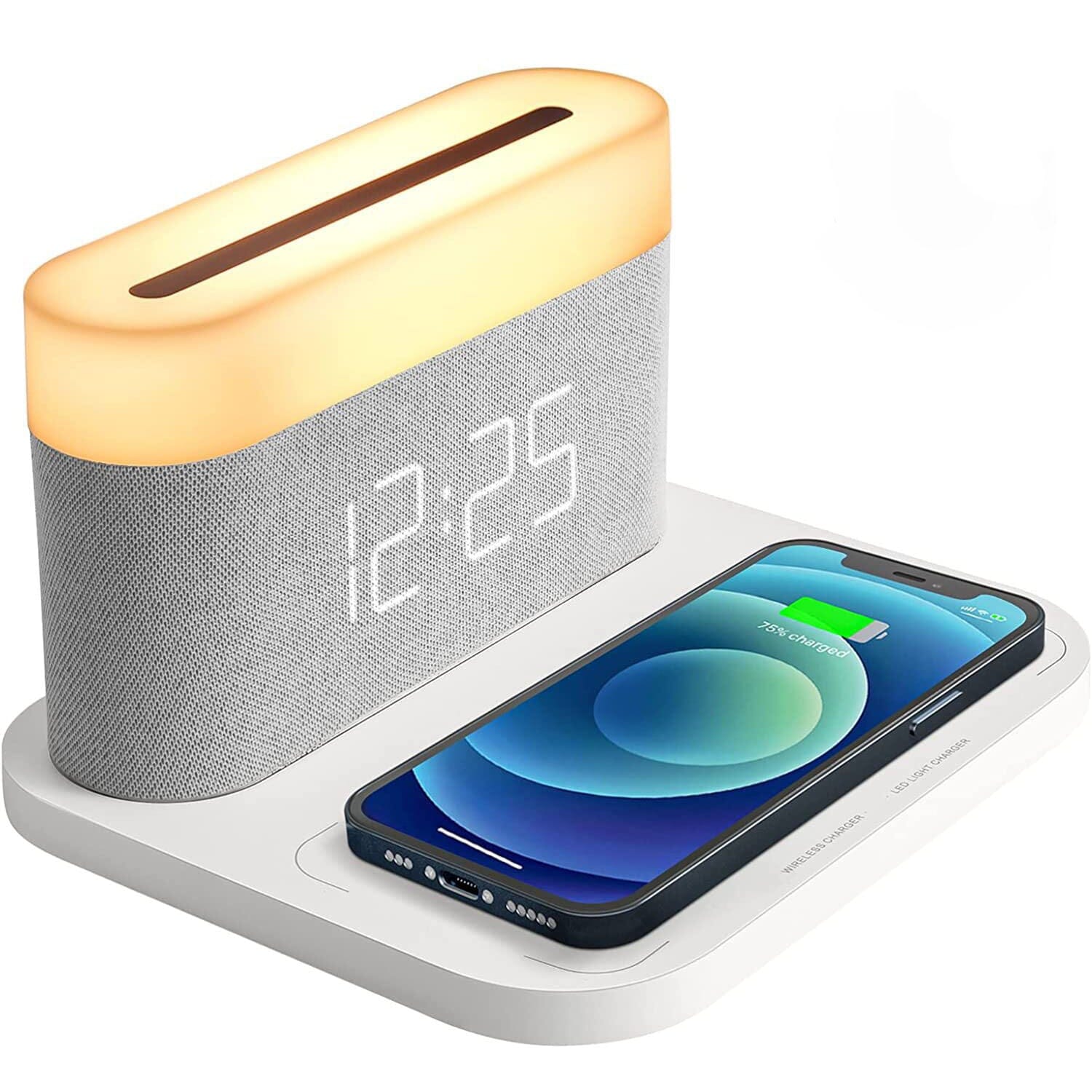 Digital Alarm Clock with Wireless Charging Cheap Usa Stockist