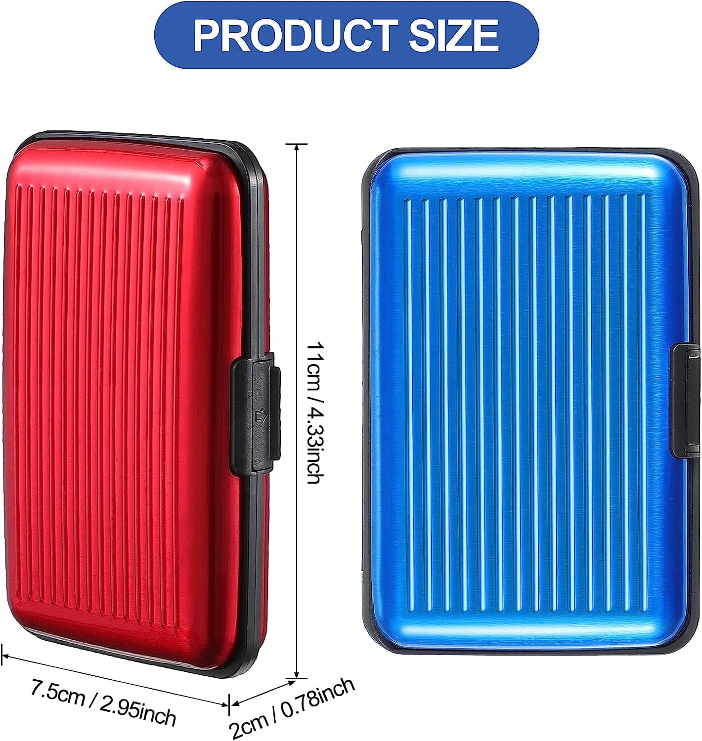 2-Pack: Credit Card Holder Slim Mini RFID Blocking Free Shipping Marketable