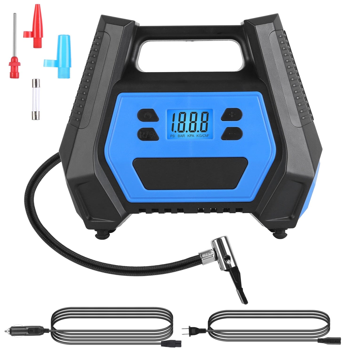 120W Max Power Portable Tire Pump with Digital Display LED Light Cheap Pices Authentic