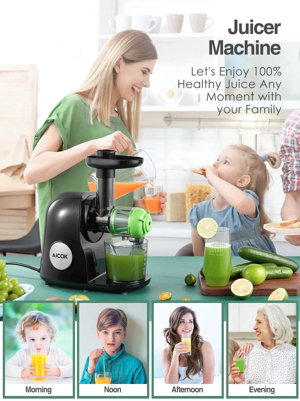 Slow Masticating Juicer Extractor Cold Press Juicer with Brush Clearance Best Place