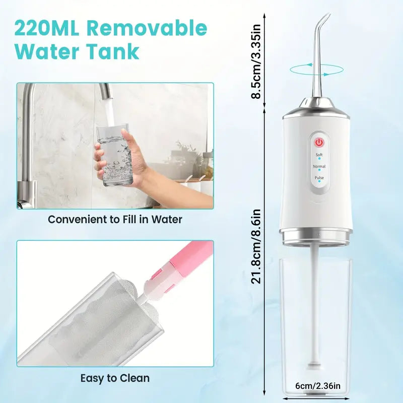 4-in-1 Cordless Water Flossers Oral Irrigator With DIY Mode 4 Jet Tips Perfect For Sale