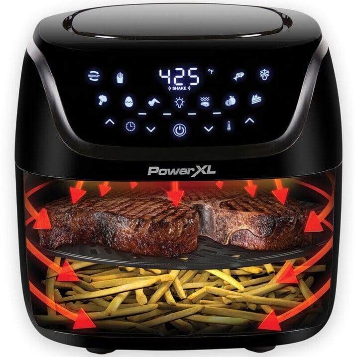 PowerXL 4-Quart Digital Air Fryer with Fry Tray, 10 Presets, One Touch LED Panel Buy Cheap Pay With Visa