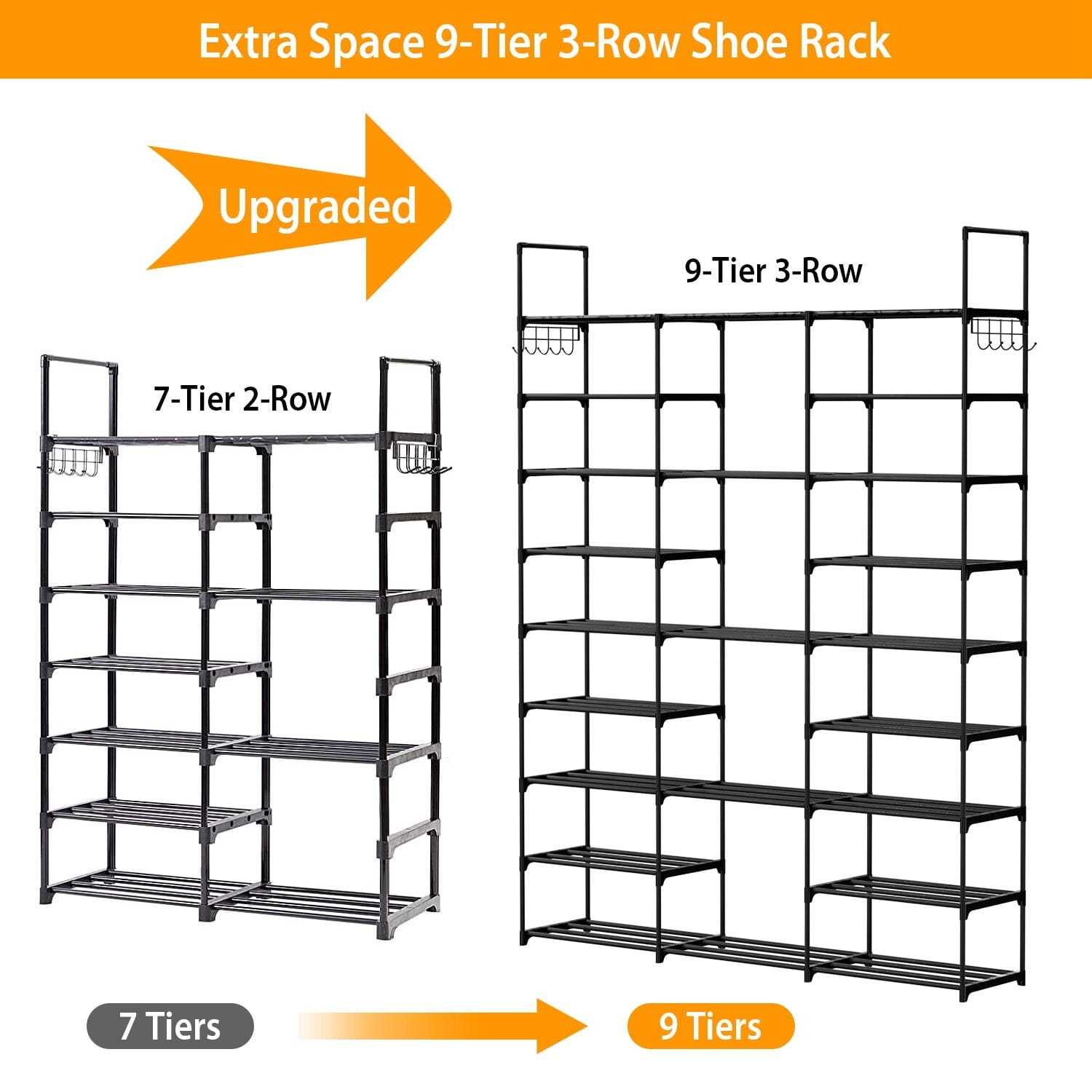 9-Tier: Shoe Rack Metal Storage Buy Cheap Very Cheap