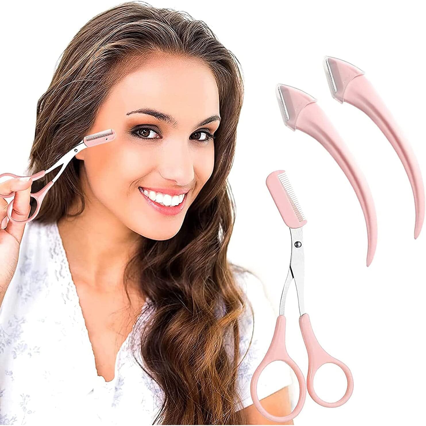 Eyebrow Trimmer Scissors with Comb Affordable Cheap Online