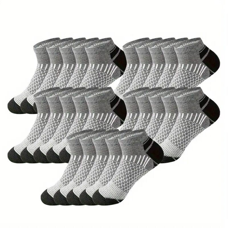 10-Pairs: Men's Athletic Ankle Socks Free Shipping Order