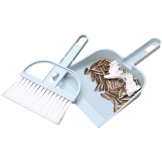 2-Piece Set: Mini Cleaning Dustpan And Brush Set For Nice For Sale