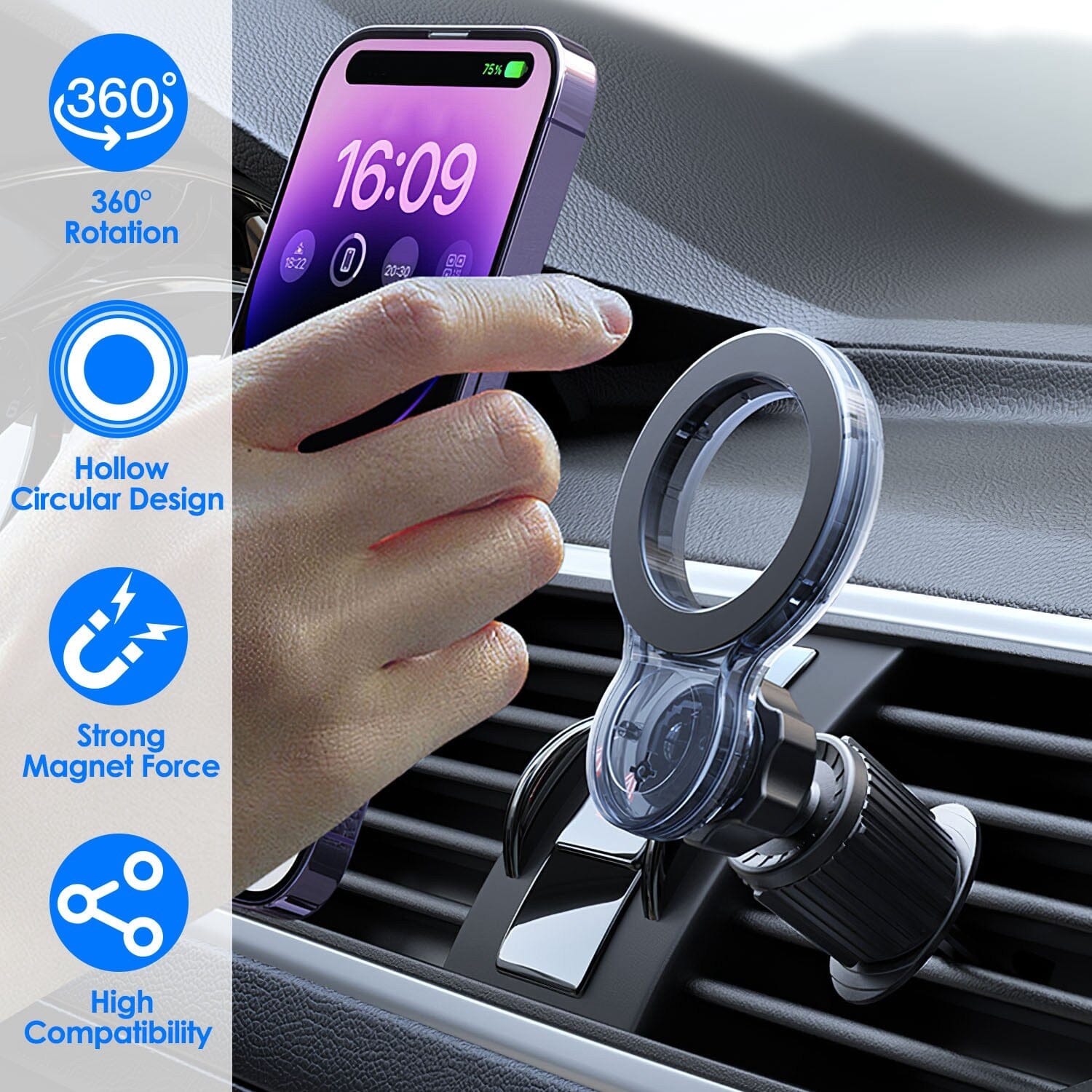 Car Mount Magnetic Phone Holder For Car 360° Rotation Clearance Buy