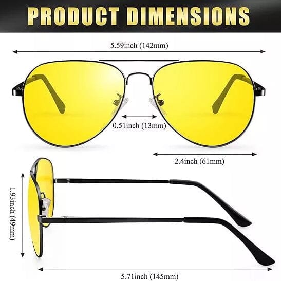 Aviator Tac Night Vision Glasses Polarized Sunglasses Anti Glare Driving Goggles Fashionable Cheap Pice