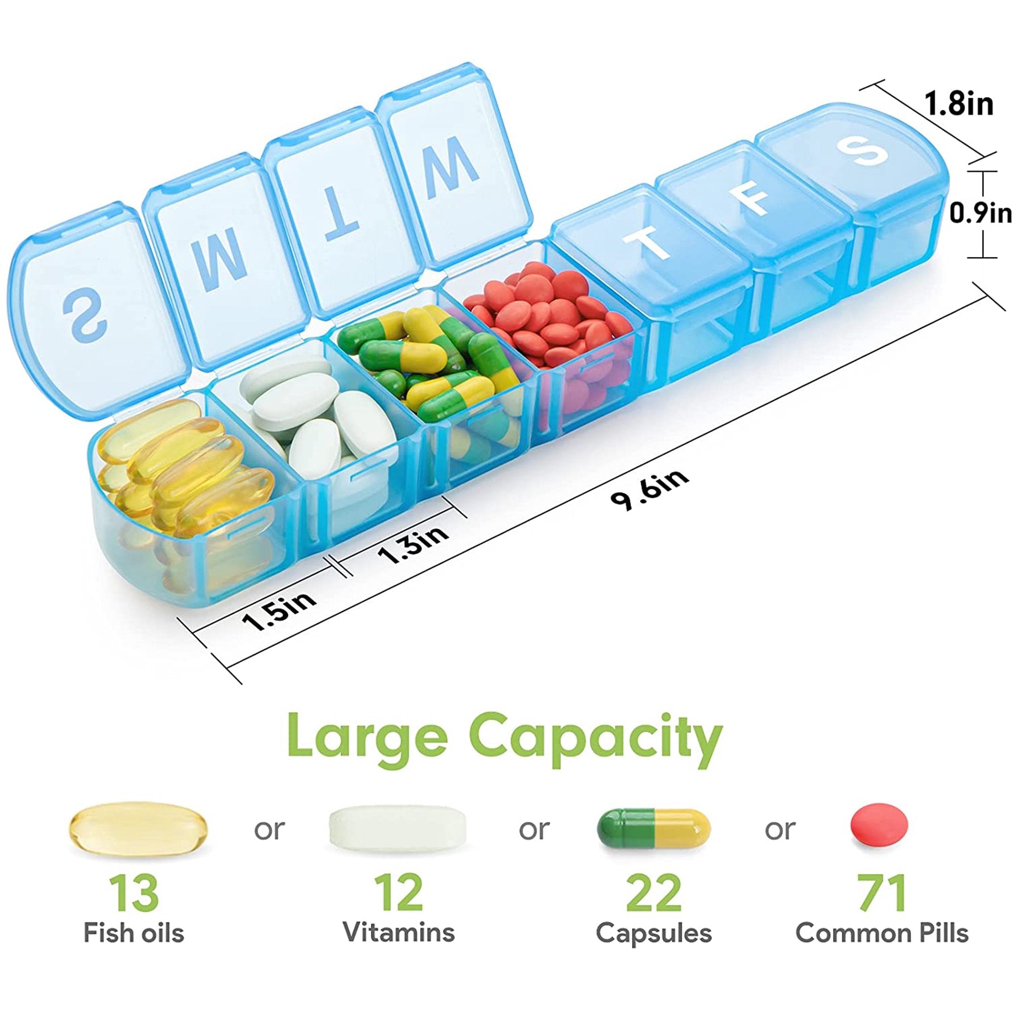 2-Pack: Extra Large Weekly Pill Organizer Cheap Buy