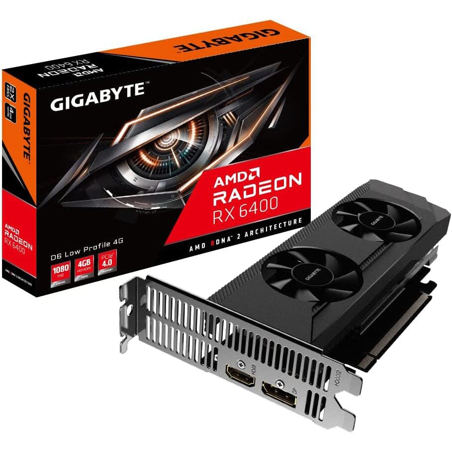 Gigabyte AMD Radeon RX 6400 Graphics Card 4GB 64-Bit (Refurbished) New Arrival For Sale
