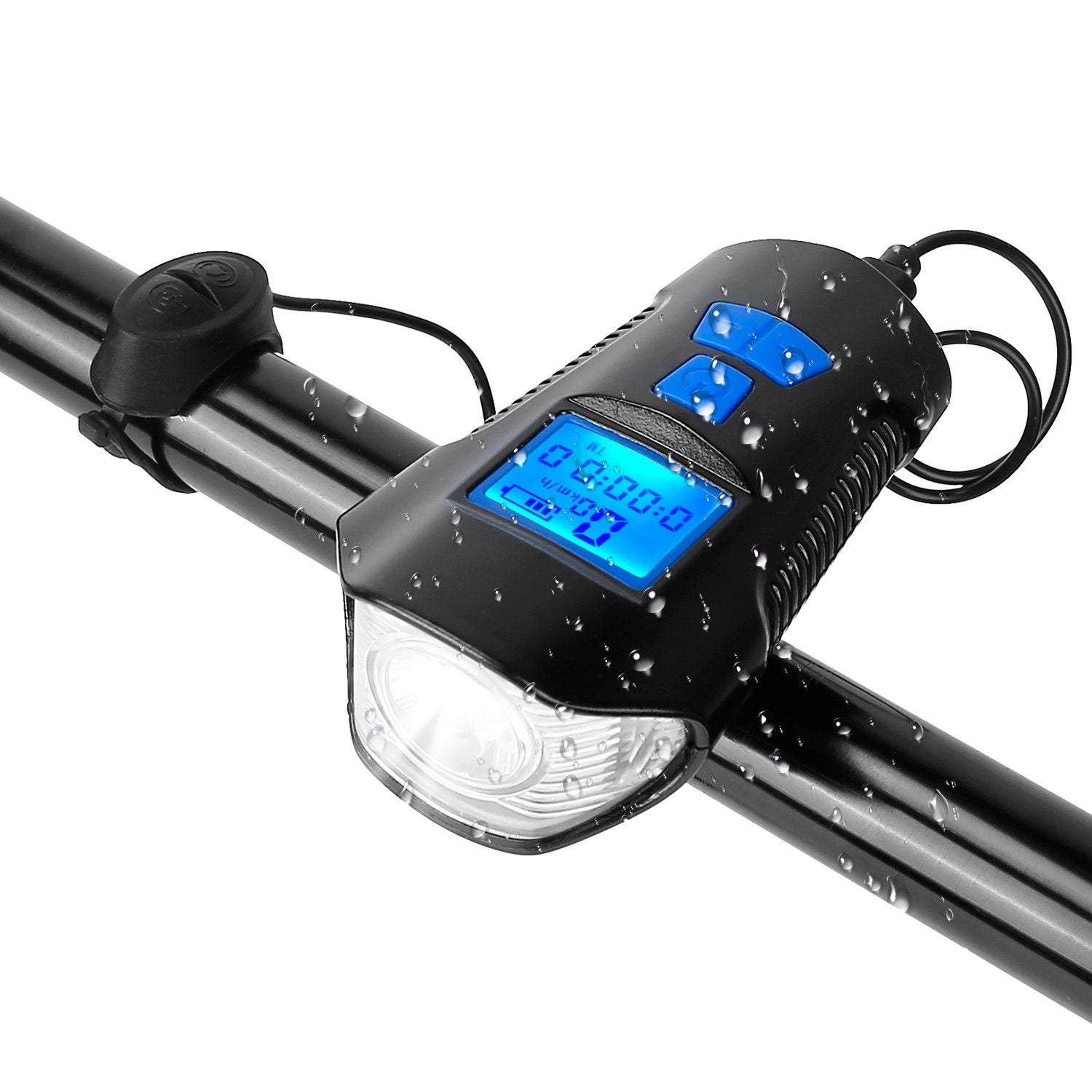 USB Rechargeable Bike Light Set with Speedometer and Odometer Limited Edition